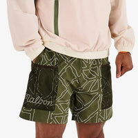 Malbon Golf Shorts - Mesh Basket Pocket Short - Olivine SS26