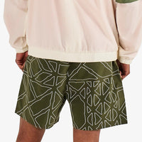 Malbon Golf Shorts - Mesh Basket Pocket Short - Olivine SS26