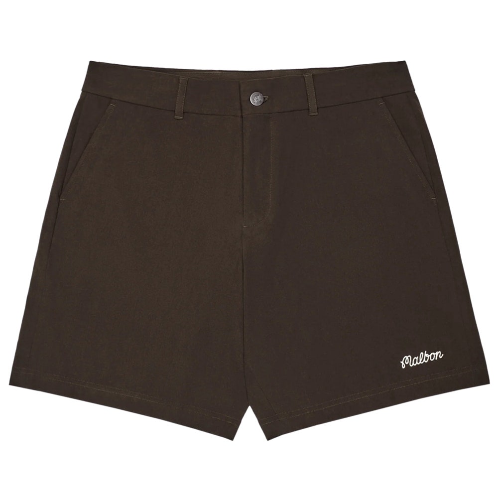 Malbon Golf Shorts - Ripley Coolcore Short - Brown SS26