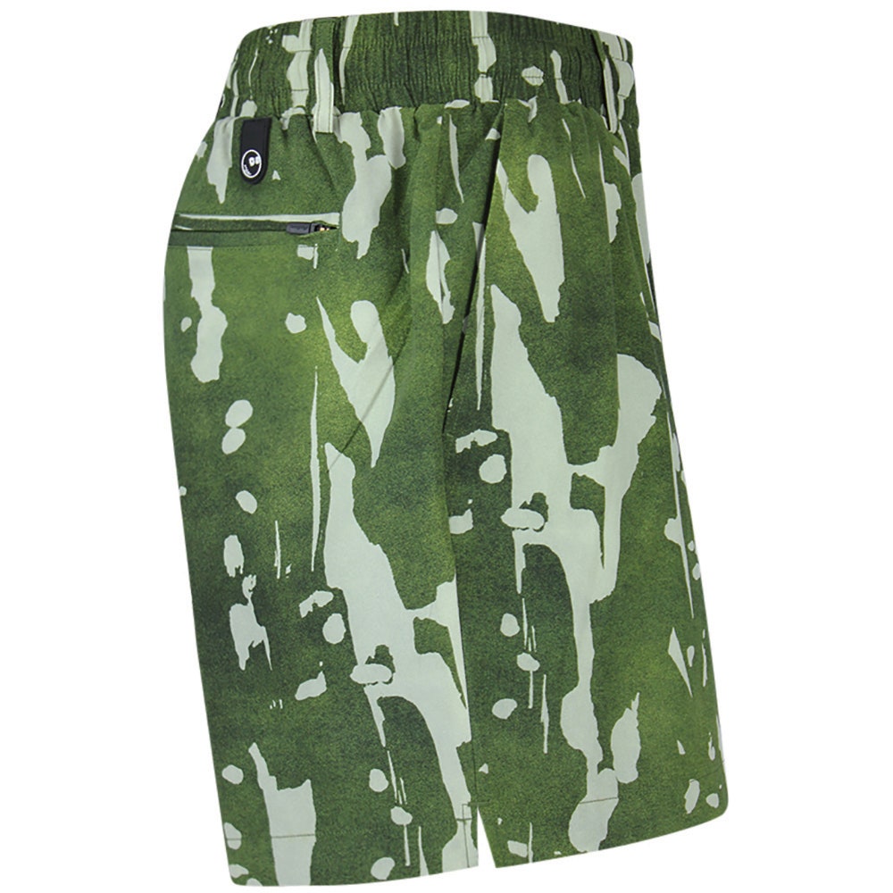 Malbon Golf Shorts - Scooter Short - Olive Inkwash FA26