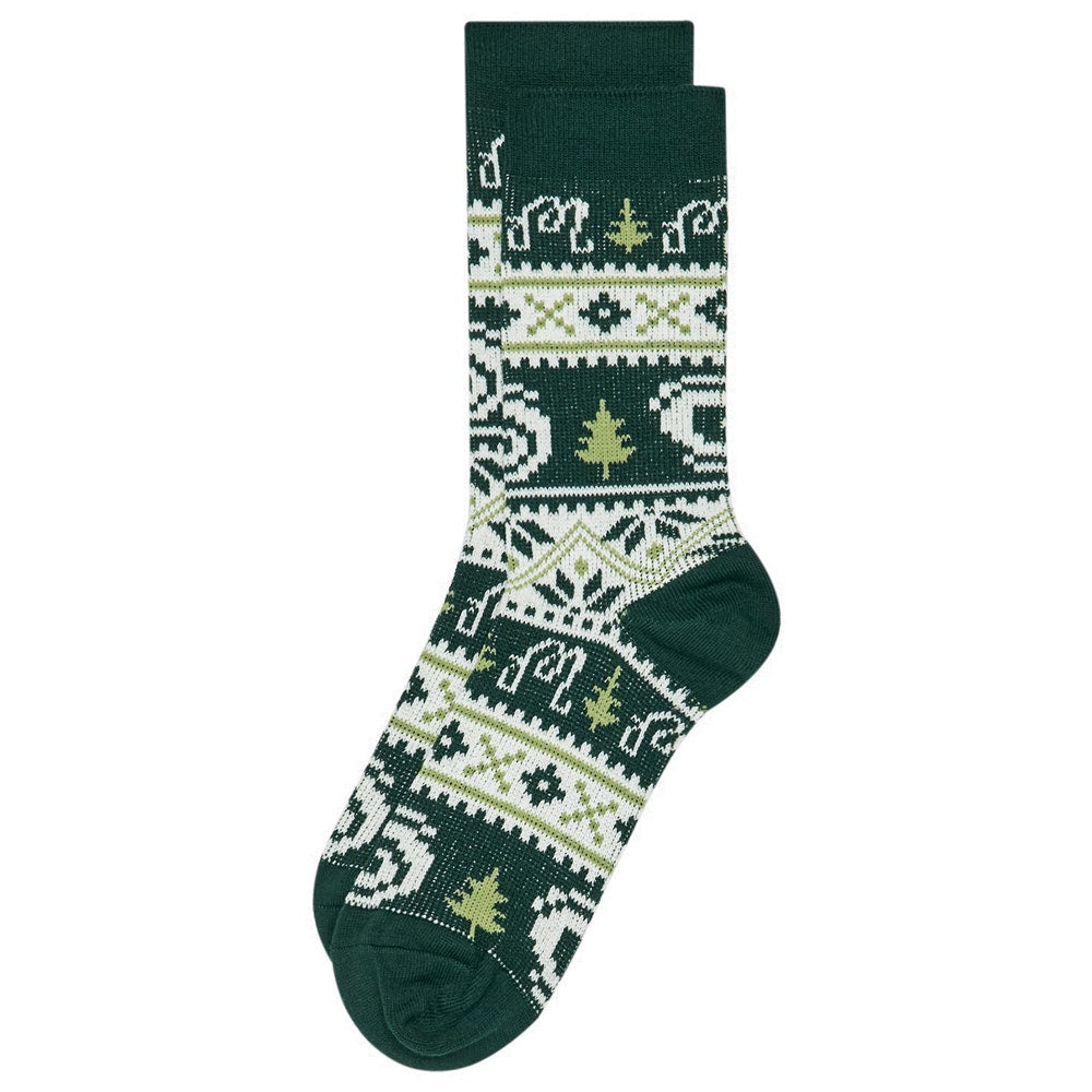 Malbon Golf Socks - Douglas Fair Isle - Forest HO25