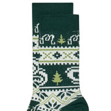Malbon Golf Socks - Douglas Fair Isle - Forest HO25
