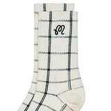 Malbon Golf Socks - Holden Crew Length - Ivory HO25