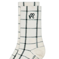 Malbon Golf Socks - Holden Crew Length - Ivory HO25