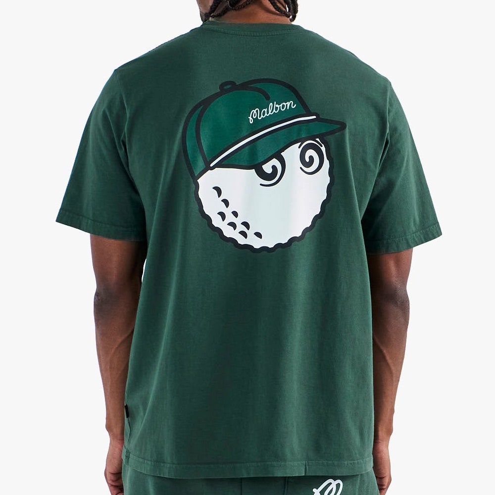 Malbon Golf T-Shirt - Bermuda Baldwin Tee - Forest FA25