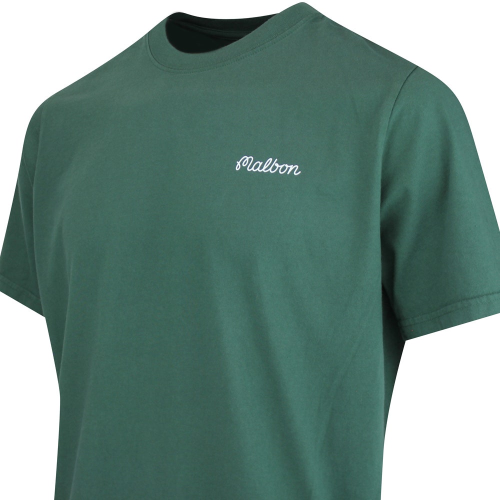 Malbon Golf T-Shirt - Bermuda Baldwin Tee - Forest FA25