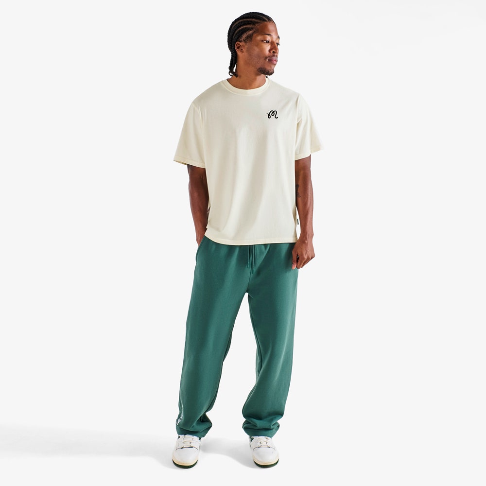 Malbon Golf T-Shirt - Bermuda Brumal Buckets Tee - Heather Ivory HO25