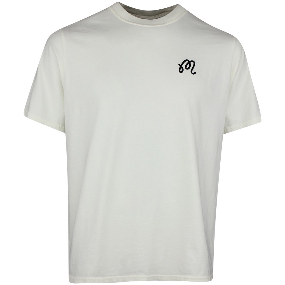 Malbon Golf T-Shirt - Bermuda Brumal Buckets Tee - Heather Ivory HO25