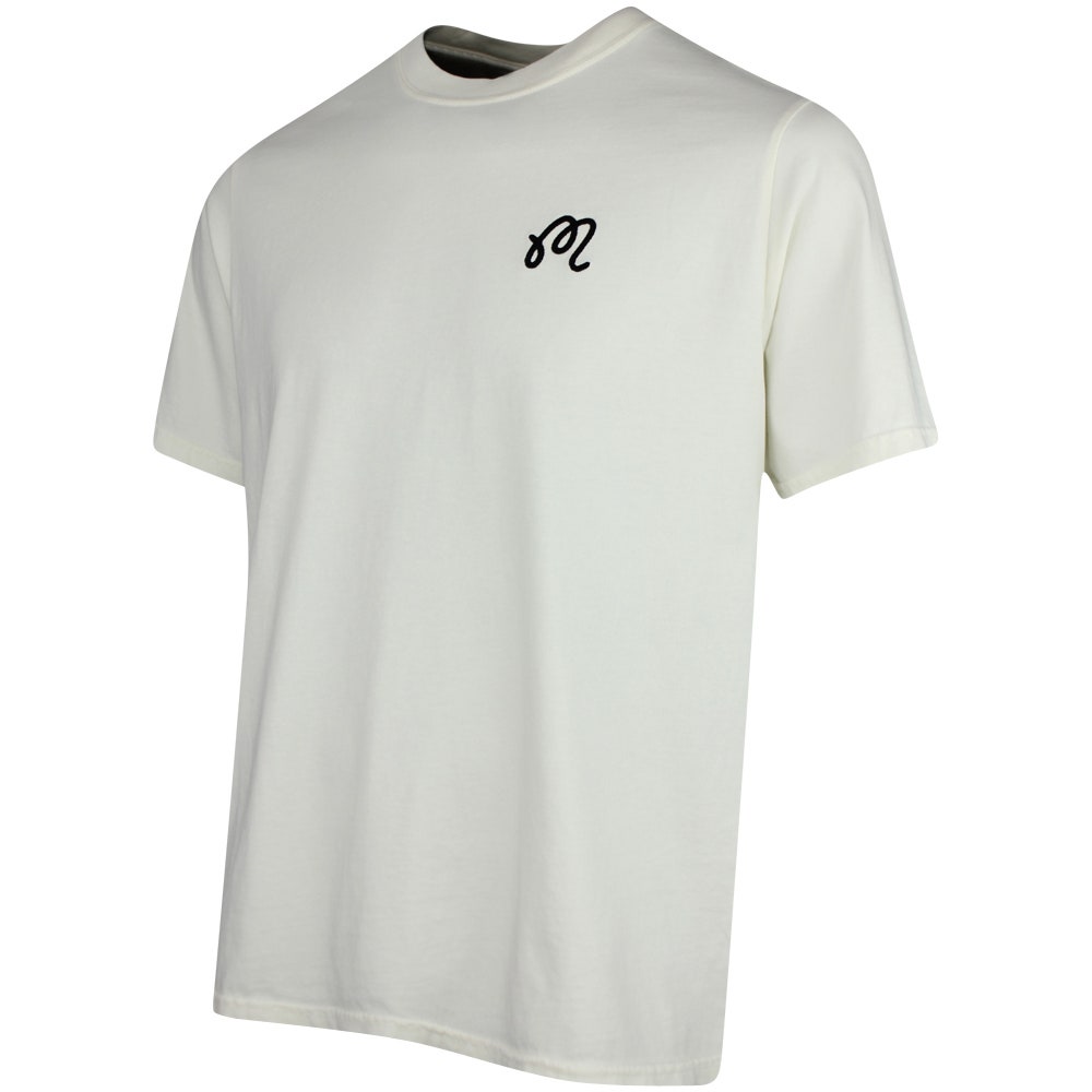 Malbon Golf T-Shirt - Bermuda Brumal Buckets Tee - Heather Ivory HO25