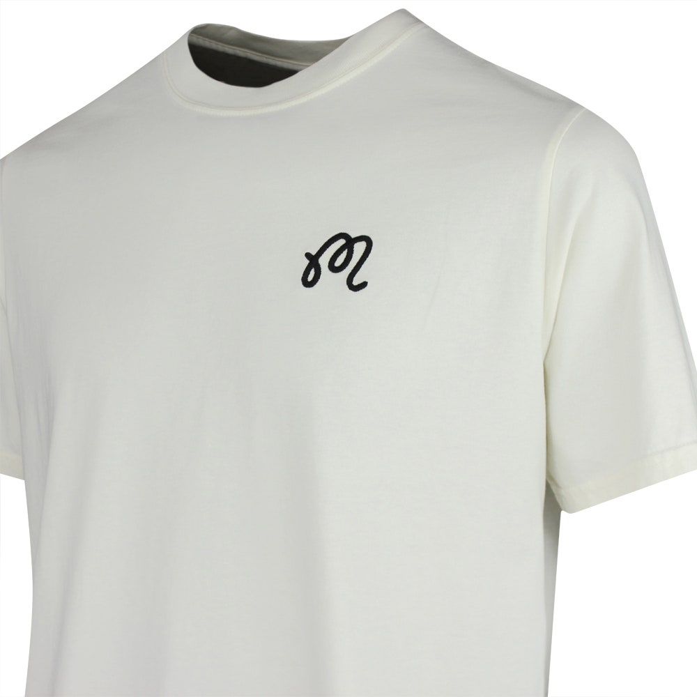 Malbon Golf T-Shirt - Bermuda Brumal Buckets Tee - Heather Ivory HO25