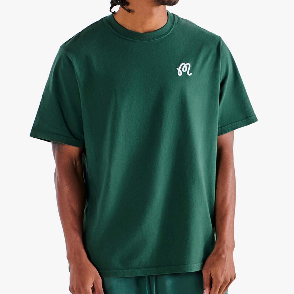 Malbon Golf T-Shirt - Bermuda Brumal Buckets Tee - Hunter Green HO25