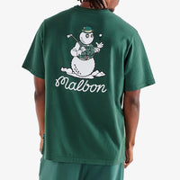 Malbon Golf T-Shirt - Bermuda Brumal Buckets Tee - Hunter Green HO25