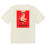 Malbon Golf T-Shirt - Bermuda Cigar Tee - Cream SU26