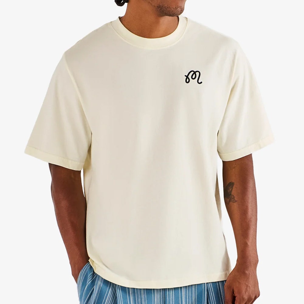 Malbon Golf T-Shirt - Bermuda Cigar Tee - Cream SU26