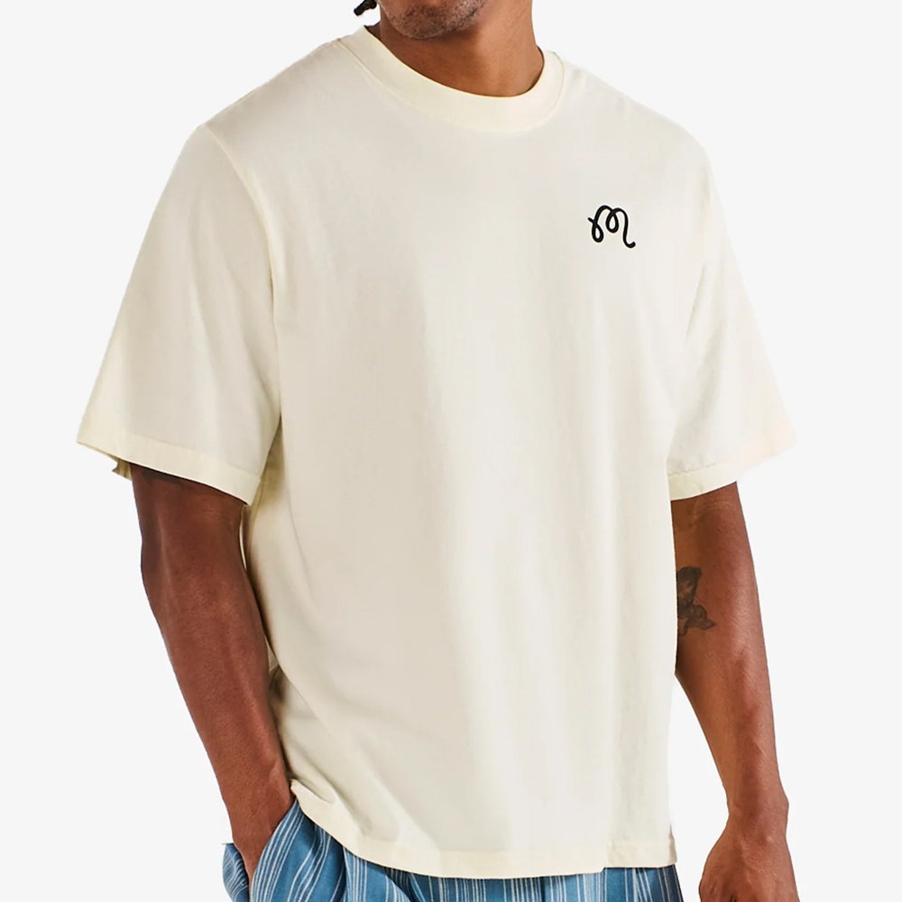 Malbon Golf T-Shirt - Bermuda Cigar Tee - Cream SU26