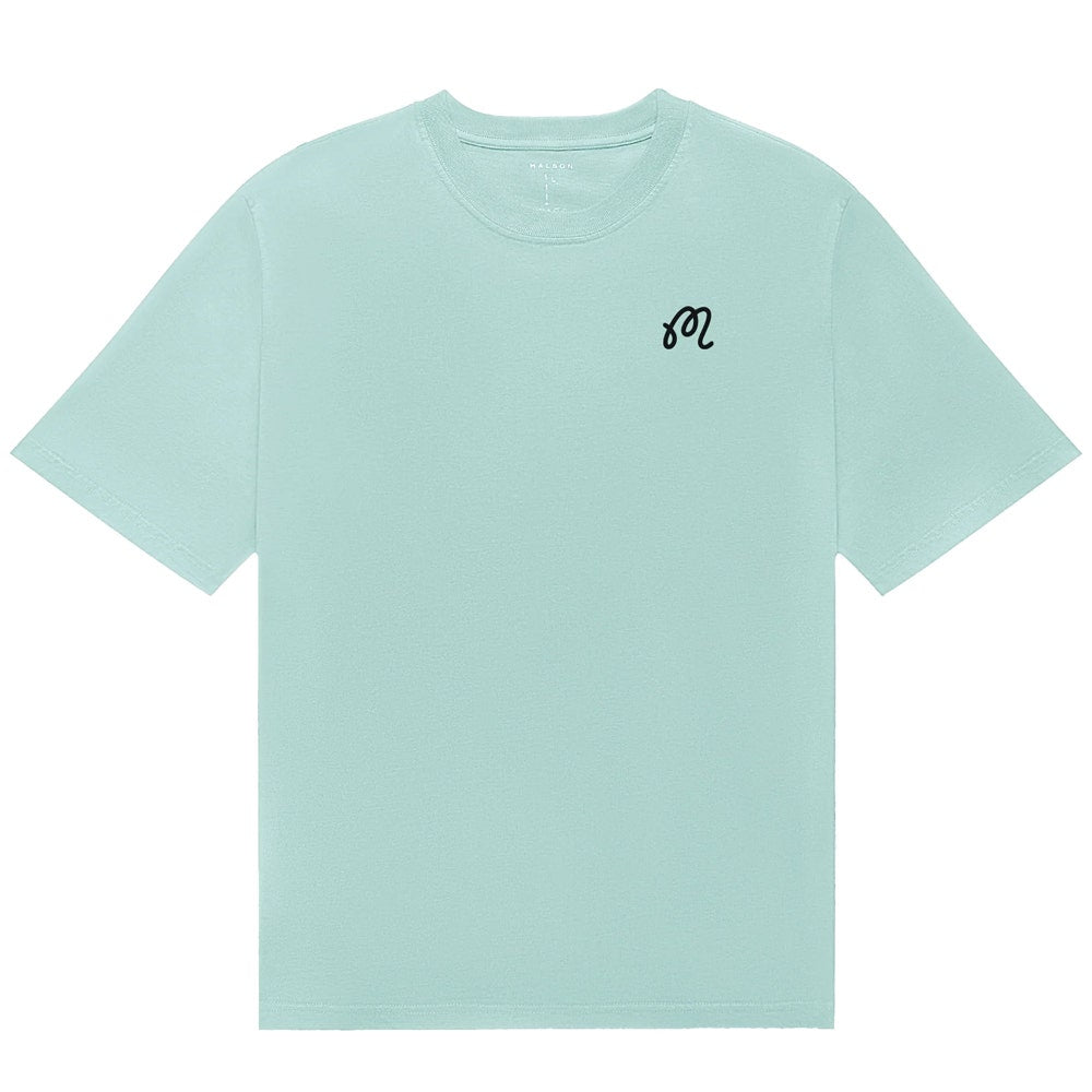 Malbon Golf T-Shirt - Bermuda Cigar Tee - Surf Spray SU26