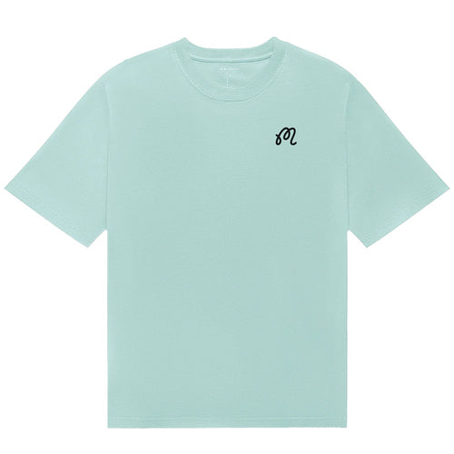 Malbon Golf T-Shirt - Bermuda Cigar Tee - Surf Spray SU26