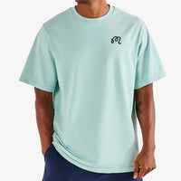 Malbon Golf T-Shirt - Bermuda Cigar Tee - Surf Spray SU26