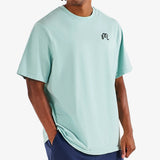 Malbon Golf T-Shirt - Bermuda Cigar Tee - Surf Spray SU26