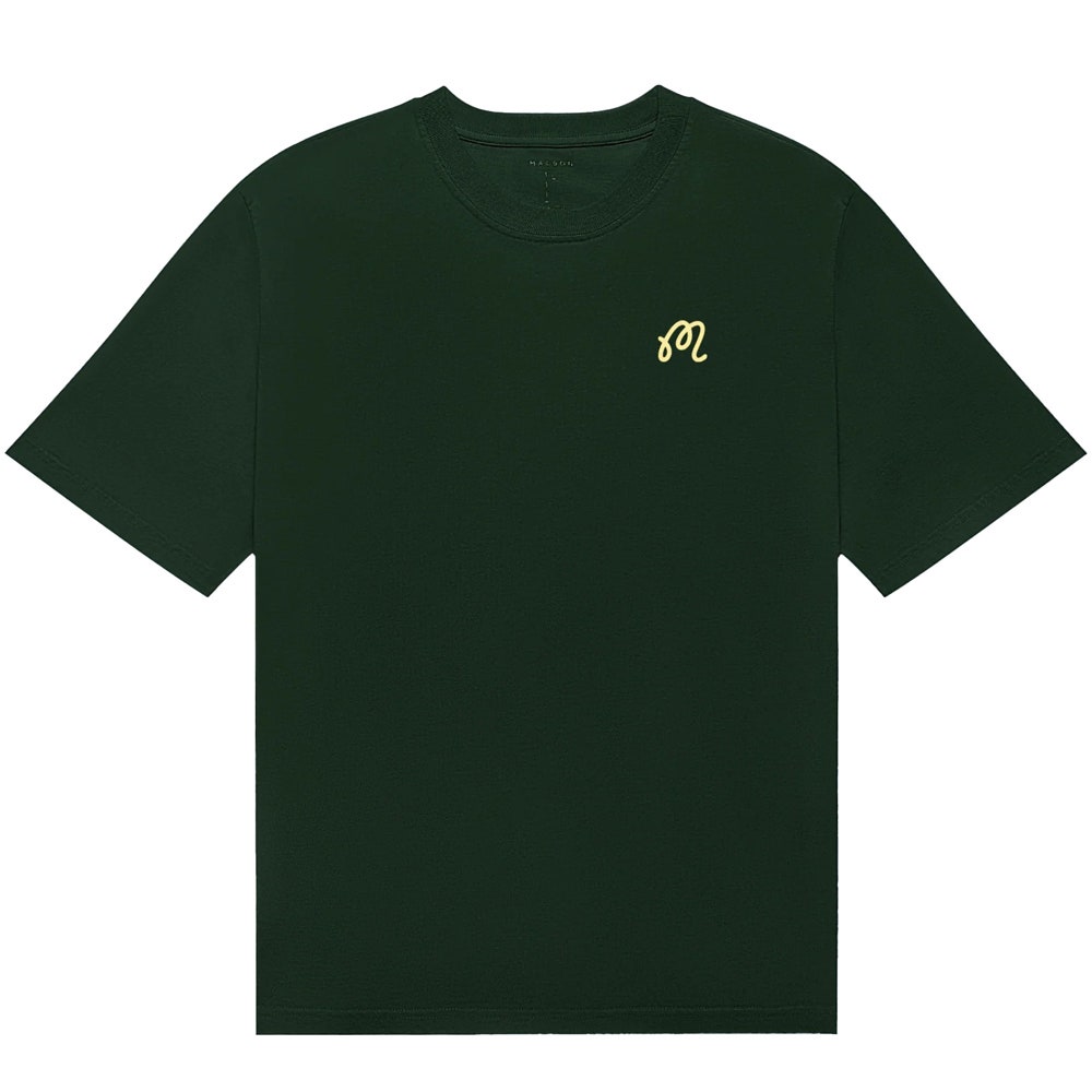 Malbon Golf T-Shirt - Bermuda Origin Tee - Dark Olive SS26