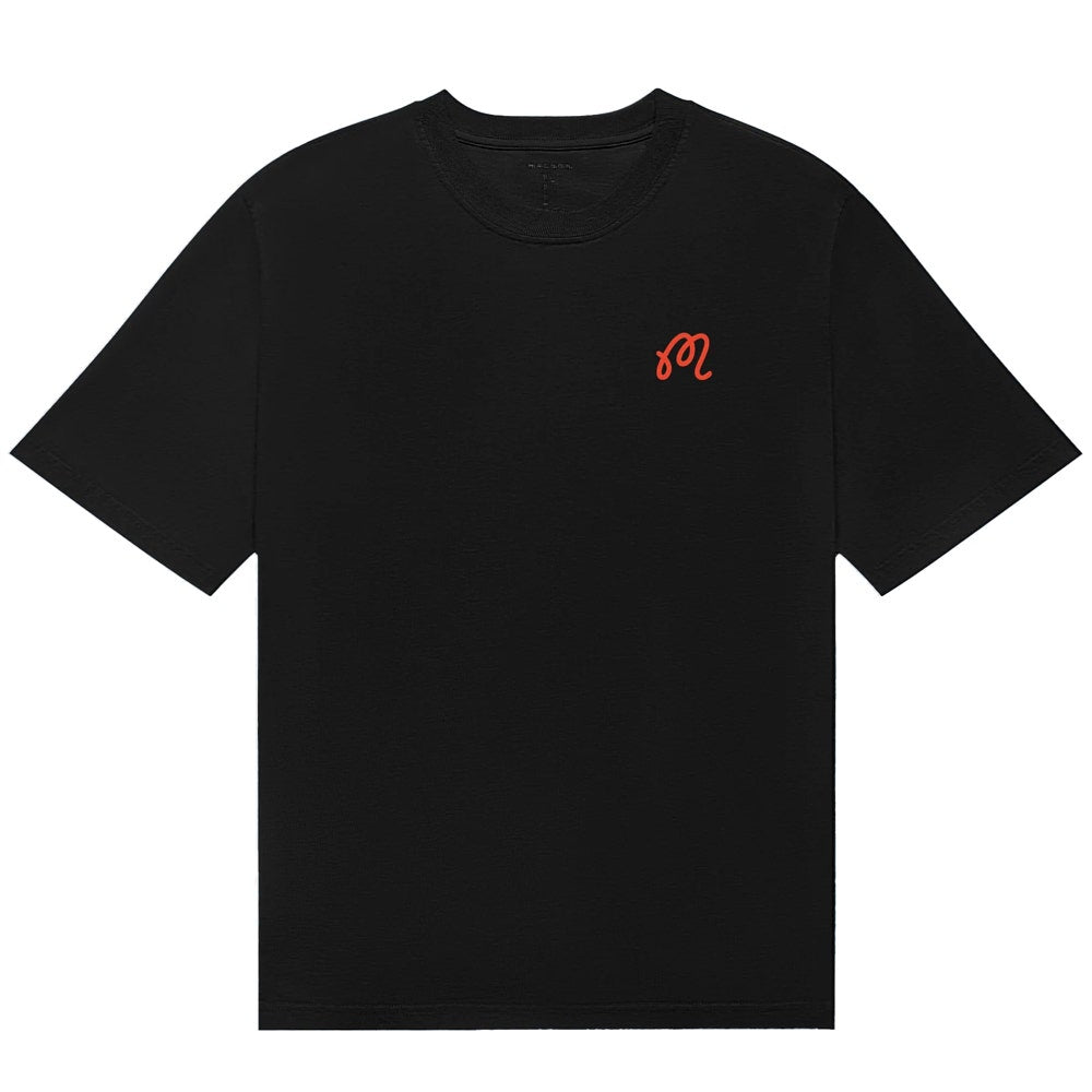 Malbon Golf T-Shirt - Bermuda Rooster Tee - Black SU26