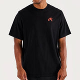 Malbon Golf T-Shirt - Bermuda Rooster Tee - Black SU26