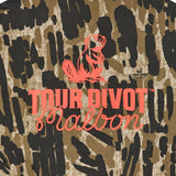 Malbon Golf T-Shirt - Bermuda Tee Tour Divot Camo - Bark Camo SS26