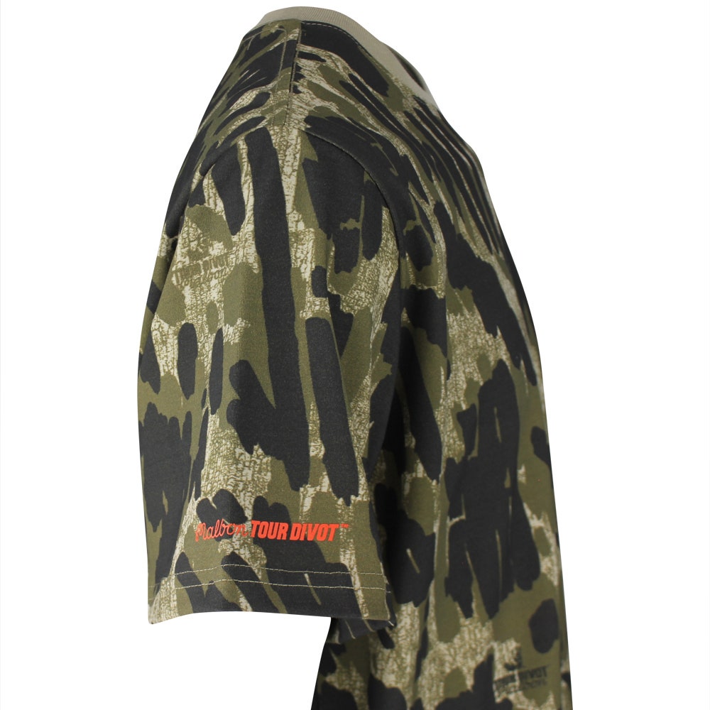 Malbon Golf T-Shirt - Bermuda Tee Tour Divot Camo - Bark Camo SS26
