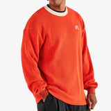 Malbon Golf T-Shirt - Gorse Heritage Tee - Orange Red FA26