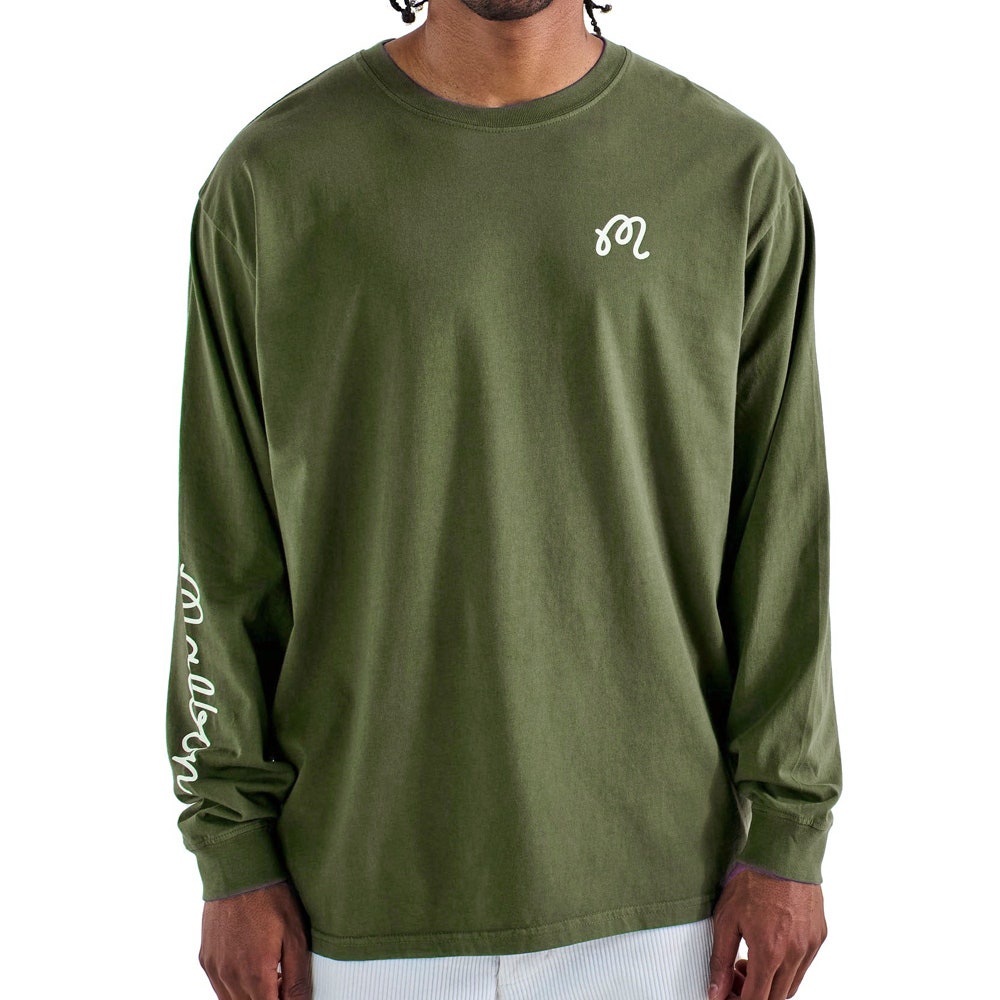 Malbon Golf T-Shirt - Gorse Tee - Olivine SS26