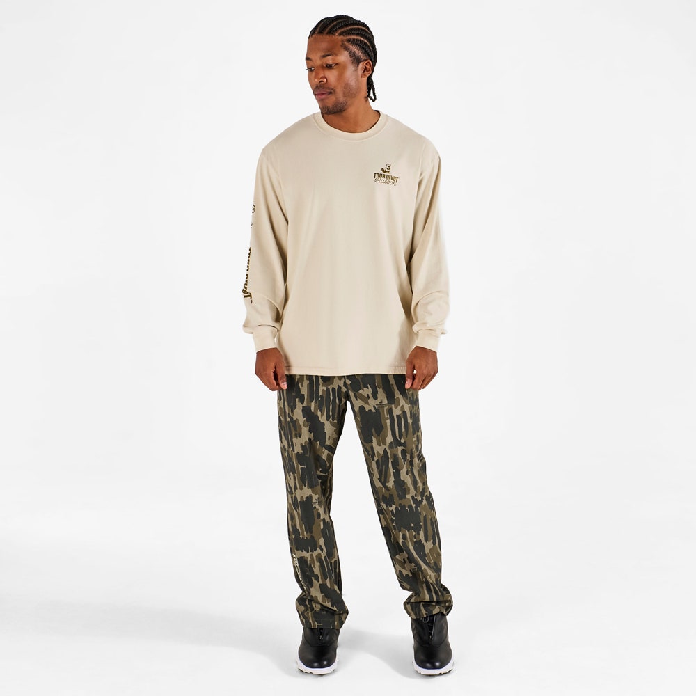 Malbon Golf T-Shirt - Gorse Tour Divot Camo Tee - Clay SS26