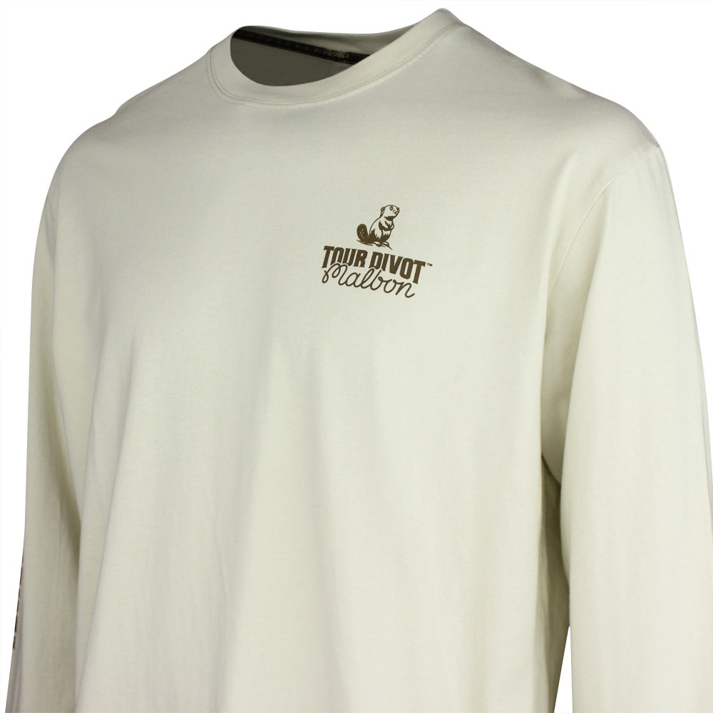 Malbon Golf T-Shirt - Gorse Tour Divot Camo Tee - Clay SS26