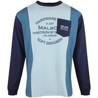 Malbon Golf T-Shirt - Gridline Tee - Light Blue FA26