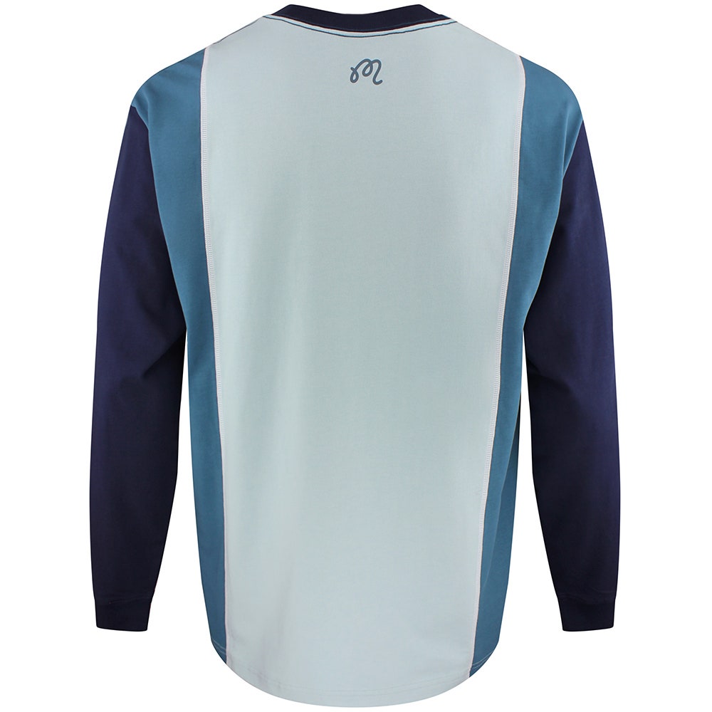 Malbon Golf T-Shirt - Gridline Tee - Light Blue FA26