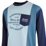 Malbon Golf T-Shirt - Gridline Tee - Light Blue FA26