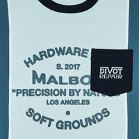 Malbon Golf T-Shirt - Gridline Tee - Light Blue FA26
