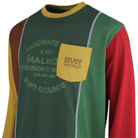 Malbon Golf T-Shirt - Gridline Tee - Olive FA26