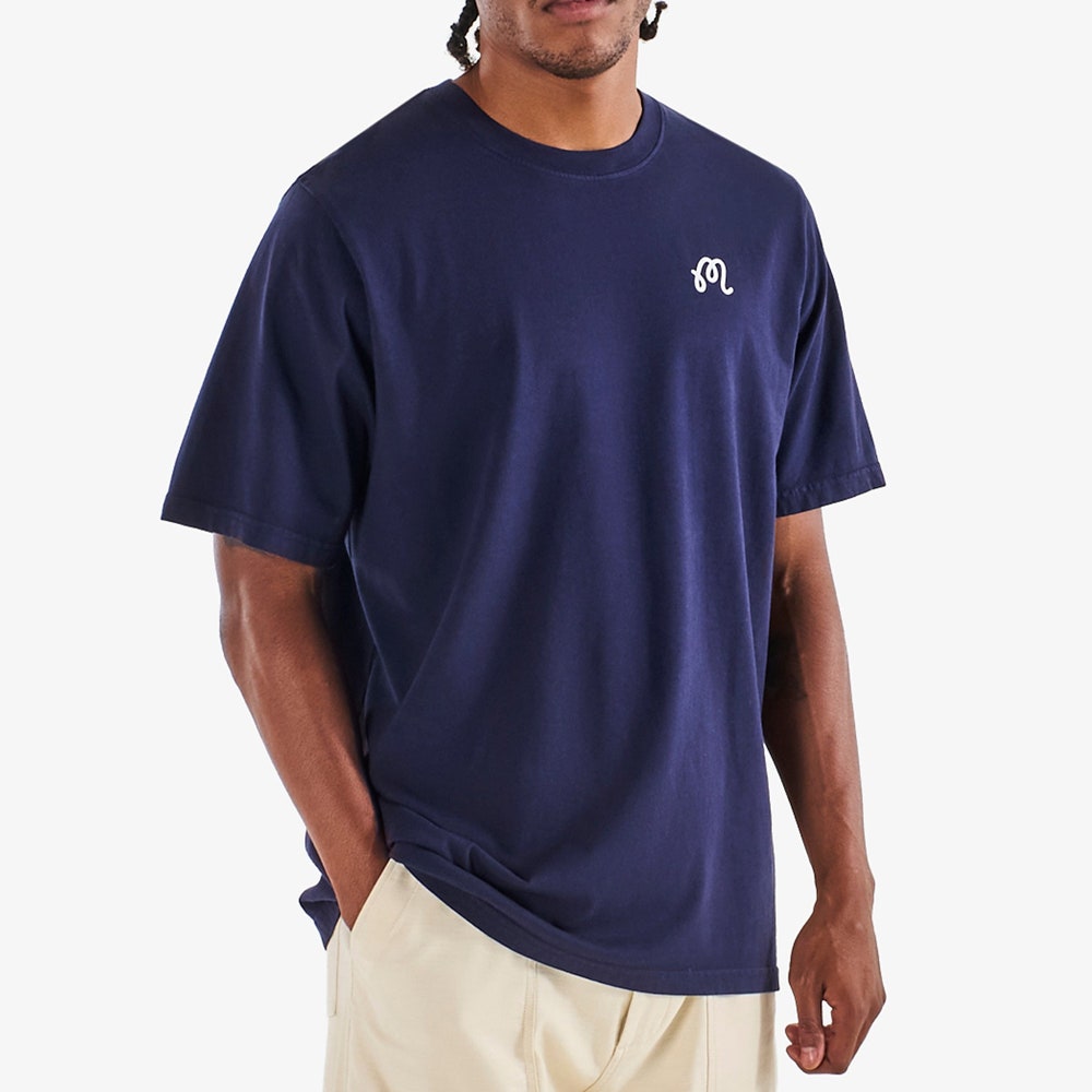 Malbon Golf T-Shirt - Oakwood Tee - Navy FA25