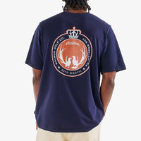Malbon Golf T-Shirt - Oakwood Tee - Navy FA25