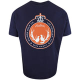 Malbon Golf T-Shirt - Oakwood Tee - Navy FA25