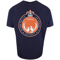 Malbon Golf T-Shirt - Oakwood Tee - Navy FA25