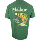 Malbon Golf T-Shirt - Sinker Tee - Forest AW24