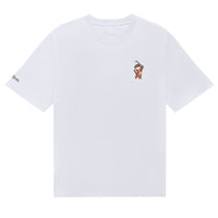 Malbon Golf T-Shirt - Tiger Buckets Bermuda Tee - White SS26