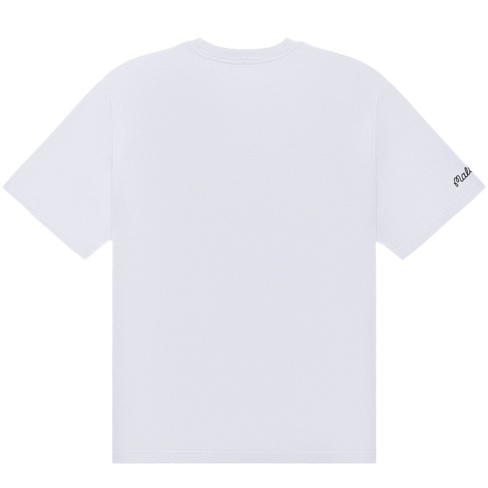 Malbon Golf T-Shirt - Tiger Buckets Bermuda Tee - White SS26