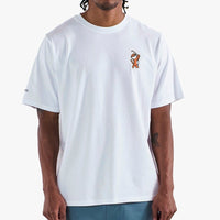 Malbon Golf T-Shirt - Tiger Buckets Bermuda Tee - White SS26