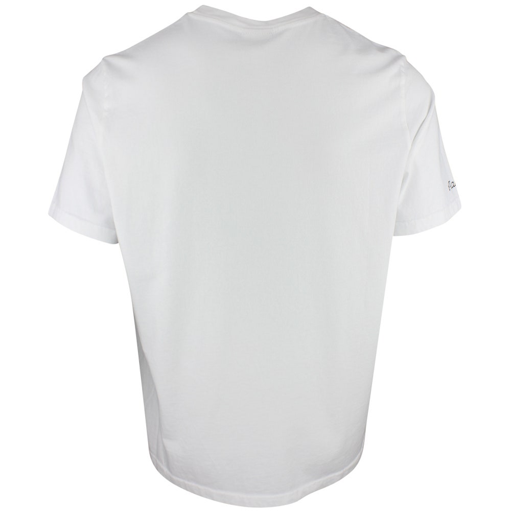 Malbon Golf T-Shirt - Tiger Buckets Bermuda Tee - White SS26