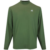 Malbon Golf T-Shirt - Upland Mockneck Tee - Rifle Green FA26