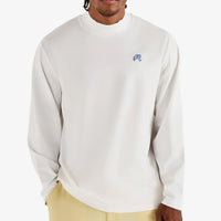 Malbon Golf T-Shirt - Upland Mockneck Tee - Snow White SS26