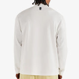Malbon Golf T-Shirt - Upland Mockneck Tee - Snow White SS26