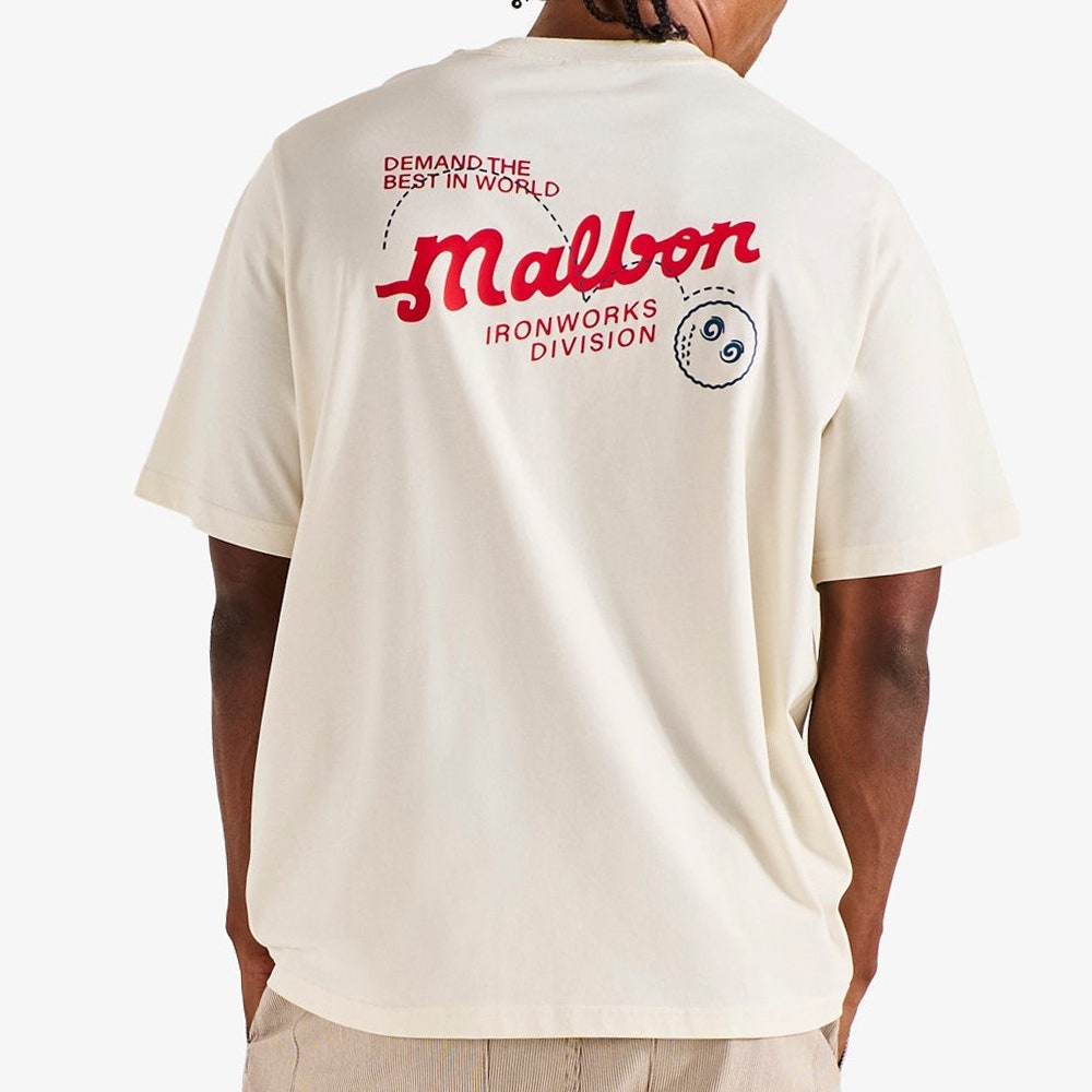 Malbon Golf T-Shirt - Vista Demand Tee - Ivory FA26